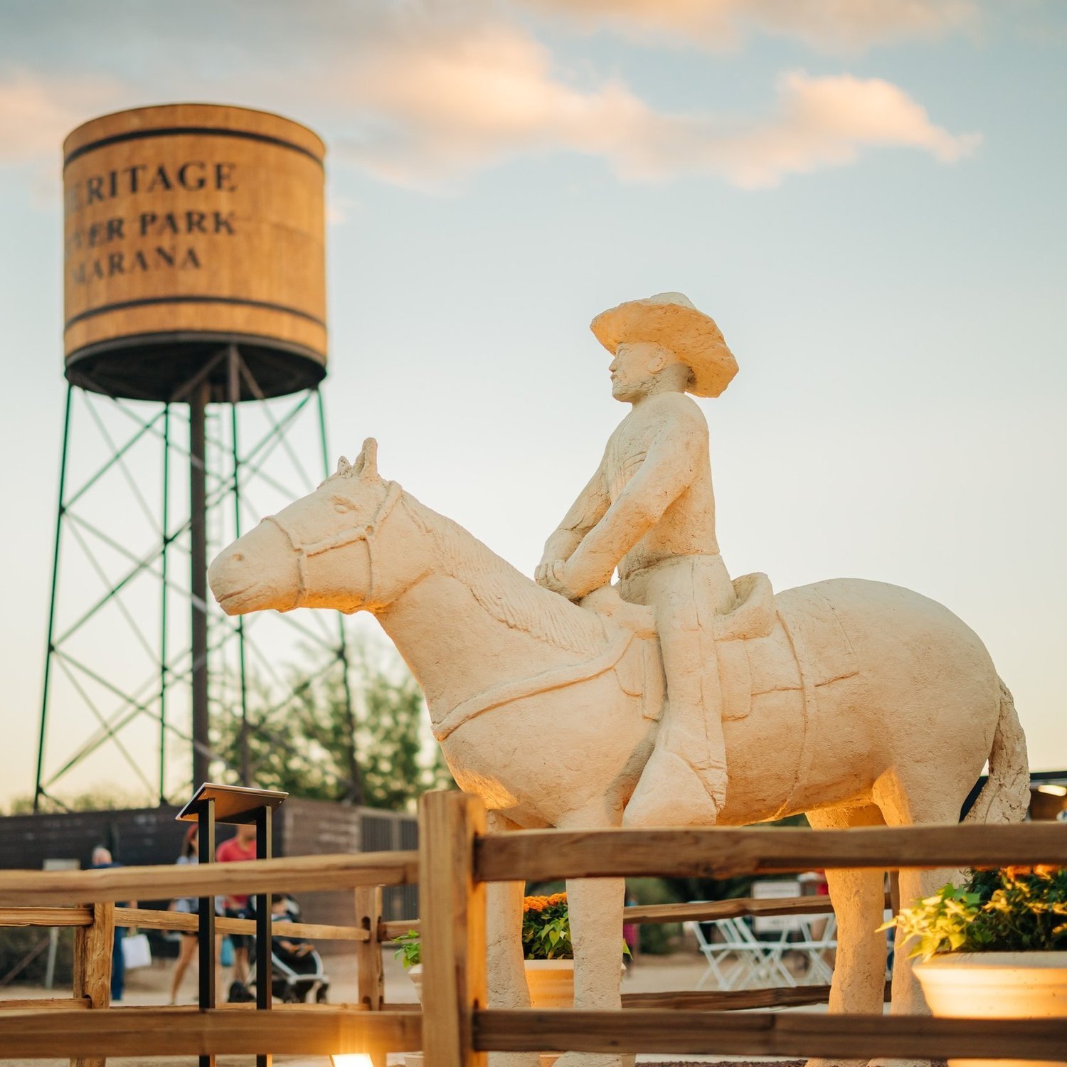 Man on Horse at Heritage Park