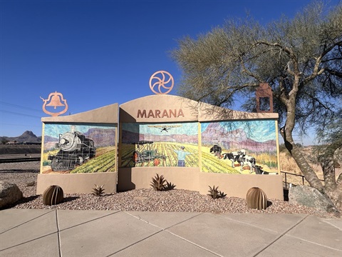Public Art of Marana Heritage at Cortaro Interchange