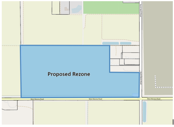 Property located at the northwest corner of W Marana Road and N Wentz Road 
