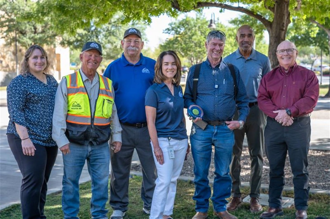Town staff posing with Common Ground Award 2025