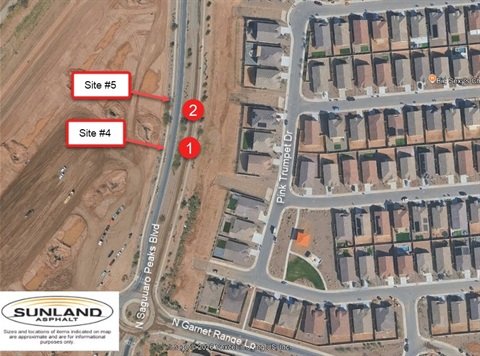 Intersection northbound on Saguaro Peaks Blvd. & Vera Dr.