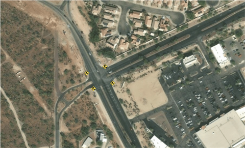 North Silverbell Road and West Twin Peaks Road Intersection