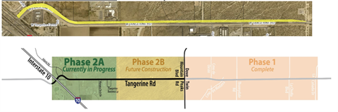 Westbound paving Tangerine Road