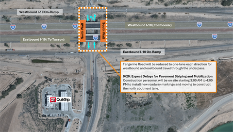 Interstate 10 and Tangerine Road Underpass
