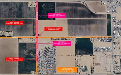 Sanders Road between Marana and Gini