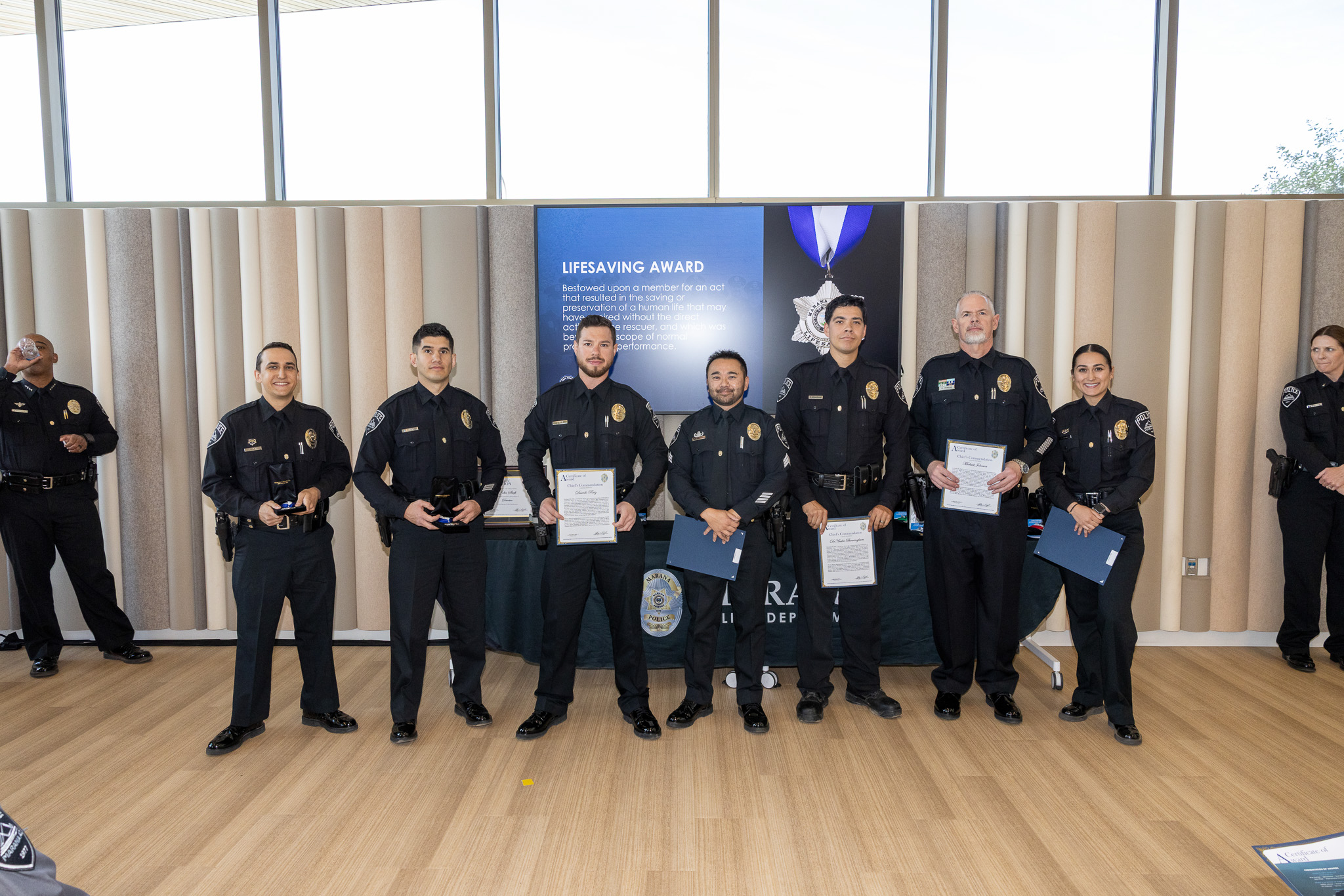 Chief's Commendation Award recipients