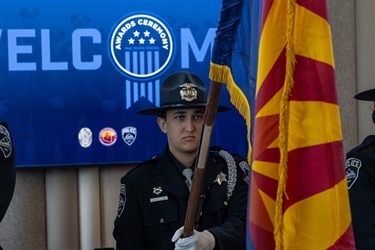 Marana Police Honor Guard member