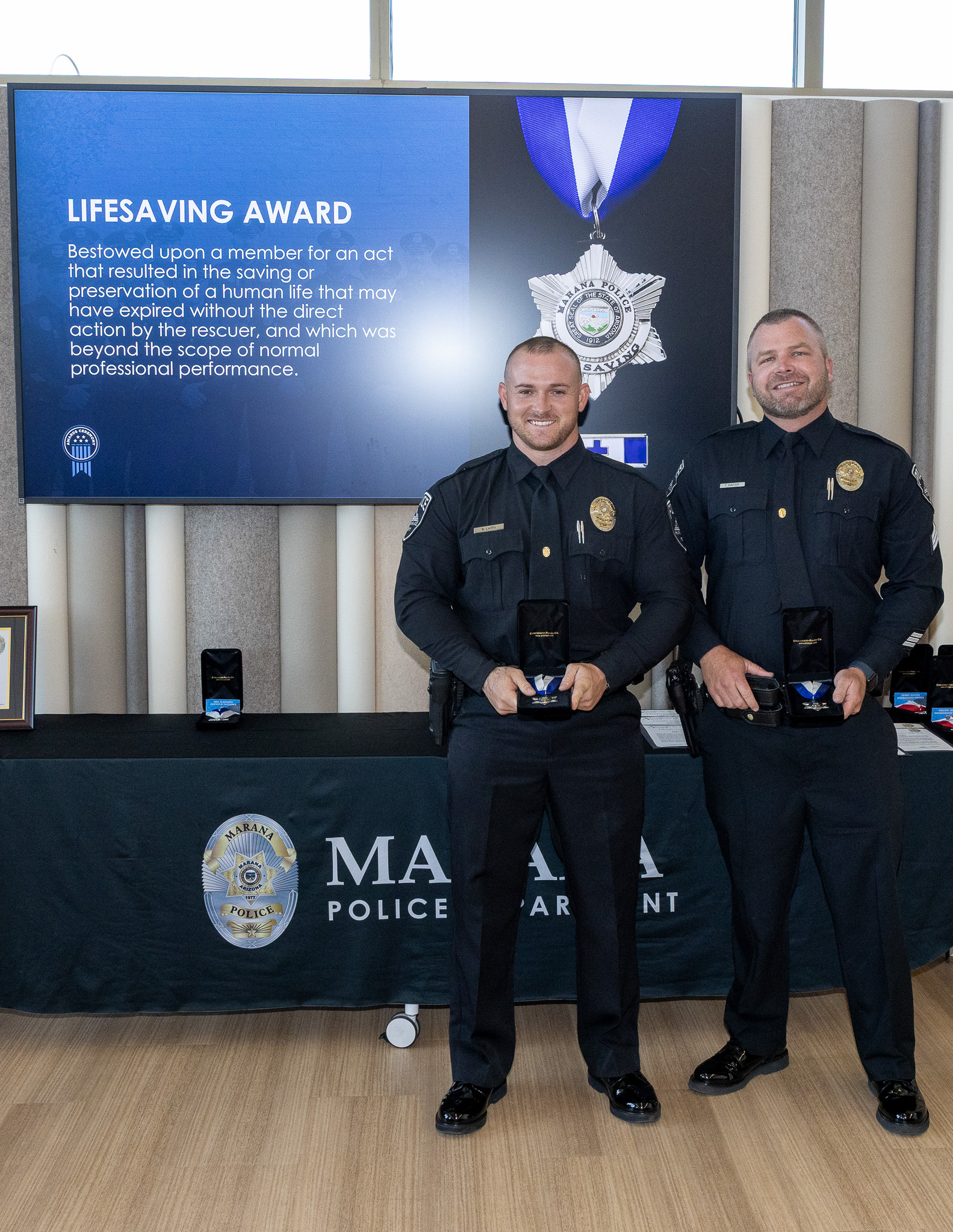 Officer Laird and Sergeant Napier