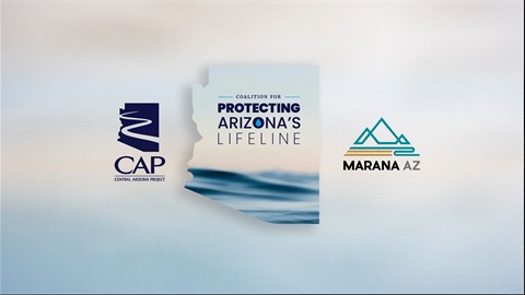 CAP and Town of Marana logos