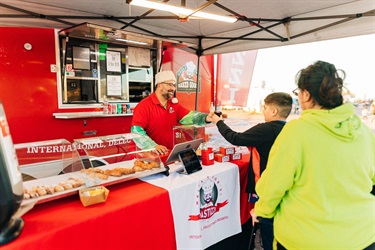 Food Truck vendor at Holiday Festival