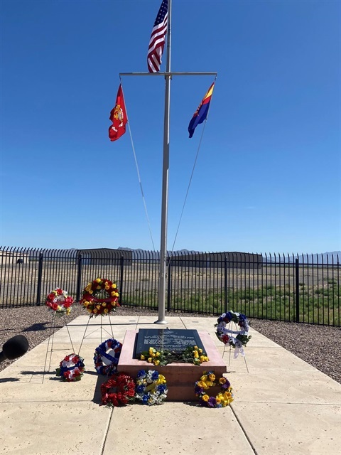 Marine Memorial at airport