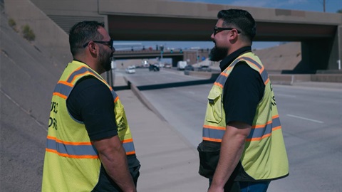 Public Works outside Orange Grove Pump Station