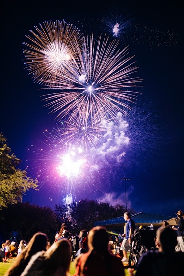 Fireworks during Star-Spangled Spectacular