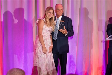 Lyla Grubbs with Mayor Post