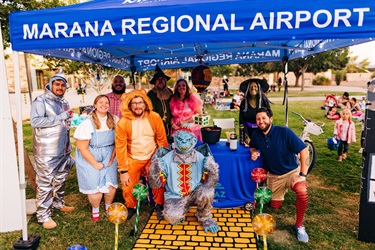 Marana Regional Airport Wizard of Oz booth